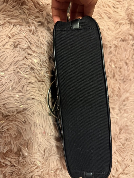 Dior Black Studded Logo Mini Shoulder Bag with Silver Hardware - Picture 3 of 5